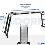 4x3 ALDORR Professional - Échelle pliante avec plate-forme - 3,5 Meter