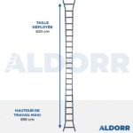 4x6 ALDORR Professional - Échelle telescopique pliable 5,15 m