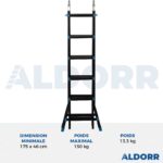 4x6 ALDORR Professional - Échelle telescopique pliable 5,15 m