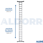 4x5 ALDORR Professional - Échelle pliante sans plate-forme - 5,7 Meter