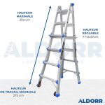 4x4 ALDORR Professional Plus - Échelle telescopique pliable 4,10 m