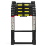 Echelle télescopique 2,60 mètres avec barre stabilisatrice télescopique - ALDORR Professional