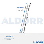 4×3 ALDORR Max – Échelle telescopique pliable 3,30 m
