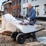 ALDORR Brouette - 170 litres - Polyester - 2 Pneus gonflable