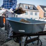 ALDORR Brouette - 170 litres - Polyester - 1 Pneu gonflable