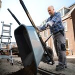 ALDORR Brouette - 170 litres - Polyester - 1 Pneu gonflable