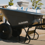 ALDORR Brouette - 170 litres - Polyester - 1 Pneu gonflable