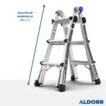 4×3 ALDORR Professional – Échelle telescopique pliable 3,30 m