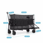 Chariot – XXL – Pliable – 600L – Noir