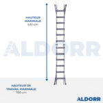 4x6 ALDORR Home - Échelle telescopique pliable 6,30 m