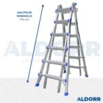 4x6 ALDORR Home - Échelle telescopique pliable 6,30 m