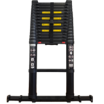 Echelle télescopique 4,40 mètres avec barre stabilisatrice télescopique - ALDORR Professional