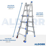 4x4 ALDORR Home - Échelle telescopique pliable 4,10 m