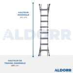 4x4 ALDORR Home - Échelle telescopique pliable 4,10 m