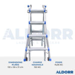 4x4 ALDORR Home - Échelle telescopique pliable 4,10 m
