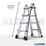 4×4 ALDORR Professional – Échelle telescopique pliable 4,50 m