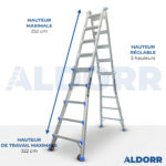 4x5 ALDORR Home - Échelle telescopique pliable 5,20 m