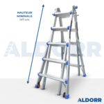 4x5 ALDORR Home - Échelle telescopique pliable 5,20 m