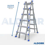 4x6 ALDORR Home - Échelle telescopique pliable 6,30 m