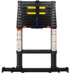 Echelle télescopique 3,20 mètres avec barre stabilisatrice télescopique - ALDORR Professional